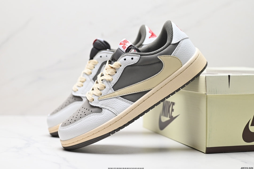 NIKE TRAVIS SCOTT X AIR JORDAN 1 LOW REVERSE MOCHA GREY